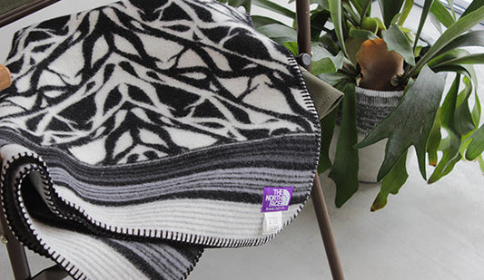【THE NORTH FACE PURPLE LABEL / ザ ノースフェイス パープルレーベル】Wool Cotton Jaquard Blanket Small. こちらもお得に。