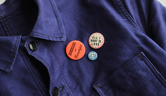 【Vintage Pin Badges】オールドバッジの注目度も上がってきています。
