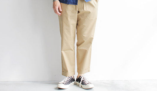 【Kaptain Sunshine / キャプテン サンシャイン】Traveller Trousers.夏まで活躍するイージートラウザー。