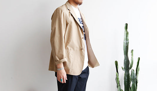 【Kaptain Sunshine / キャプテン サンシャイン】Field Wrap Jacket.今が丁度良いシルク混の春ジャケット。