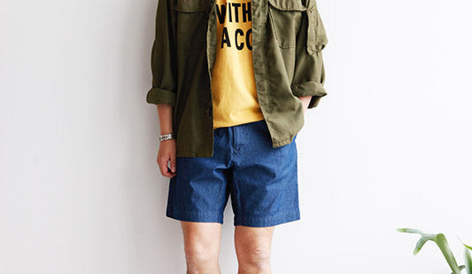 【THE NORTH FACE PURPLE LABEL】 Indigo Chambray Mountain Filed Shorts.品のあるインディゴショーツ。
