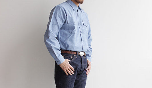 【Vintage Chambray Shirts】綺麗なブルーがこれからの季節にぴったりなシャンブレーシャツ。