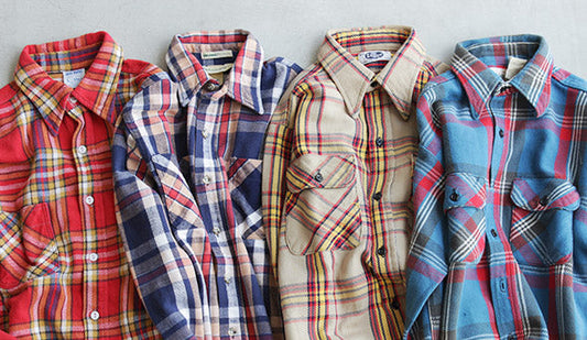 Vintage Cotton Flannel Shirtsが心地よい季節になりました。春はすぐそこまで来ていますね。