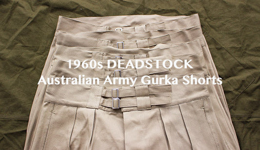 【1960s Deadstock Australian Army Gurkha Shorts】スペシャルな60sヴィンテージグルカショーツを発売開始。