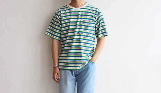 【80s Hang Ten Border T-Shirts】カラーリングの美しいヴィンテージボーダー。