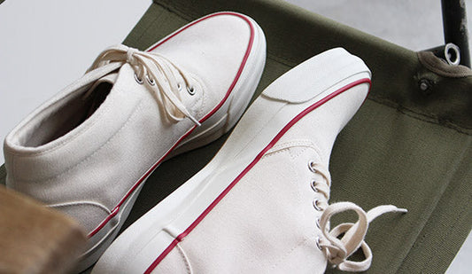 【SOLS / ソルズ】Deck Shoes -Natural- 夏に映えるナチュラルカラーのスニーカー。