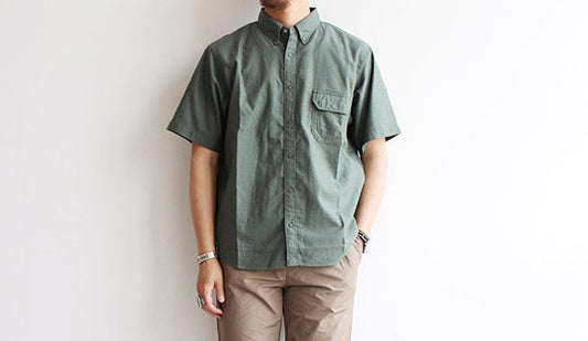 【THE NORTH FACE PURPLE LABEL / ザ ノースフェイス パープルレーベル】Cotton Polyester OX B.D H/S Shirt入荷致しました。