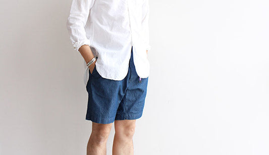 【THE NORTH FACE PURPLE LABEL】Indigo Chambray Mountain Filed Shorts.夏に穿きたいインディゴショーツ。