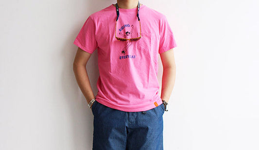 【TONY TaizSun / トニー タイズサン】  Riding Everyday Pocket T-Shirts.夏に着たくなるユーモアのあるTシャツ。