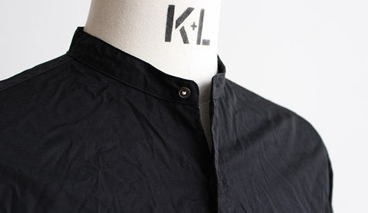 【A VONTADE】Banded Collar Shirts "BLACK"。やはり気になるBLACKカラー。