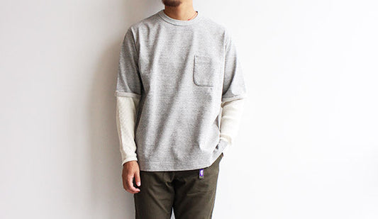 【A Vontade / アボンタージ】Fake Layer Crew Top 。今から秋先まで1枚で着れる使えるカットソー。