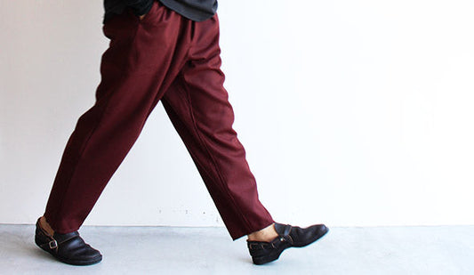 【Kaptain Sunshine / キャプテン サンシャイン】Cut Off Easy Pants.野暮ったくならない今が気分のワイドウールスラックス