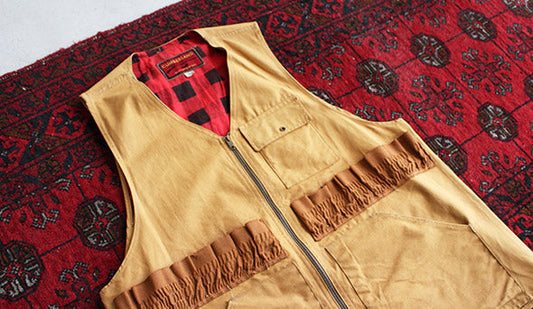 【70s Cumberland Hunting Vest】ブラウンダックが魅力的なヴィンテージベスト。