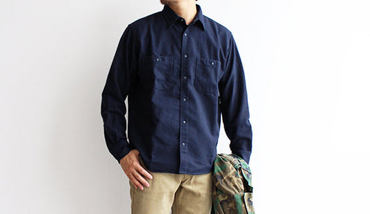【THE NORTH FACE PURPLE LABEL】 California Shirt.フランネルの風合いが秋冬らしい  上品なシャツ。