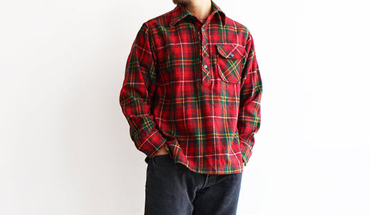 【VINTAGE】70s LL BEAN Pullover Flannel Shirts.お気に入りのこちらをご紹介です。