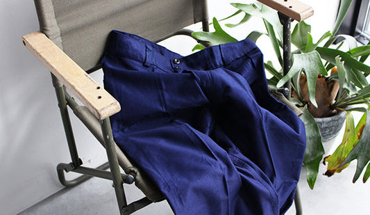 【DEAD STOCK】70s Italian Navy Moleskin Pants.こちらも残りわずかに。