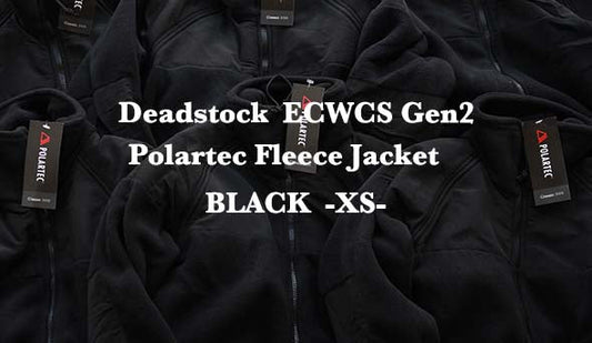 【DEADSTOCK】ECWCS Gen2 Polartec Fleece Jacket.クールなミリタリーブラックフリースの希少サイズが入荷。