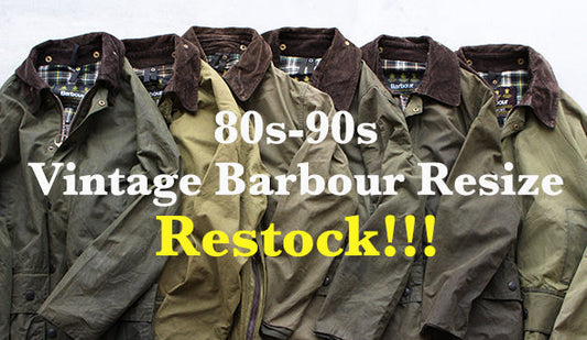 【VINTAGE】80s-90s Old Barbour Resize.待望の再入荷です。お見逃しなく。