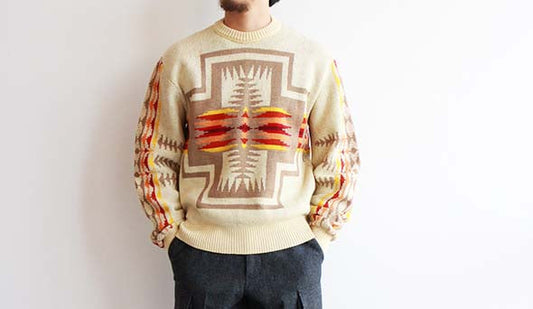 【VINTAGE】70s Pendleton Chief Joseph Kint.抜群の存在感を誇る最高にクールなヴィンテージニット。
