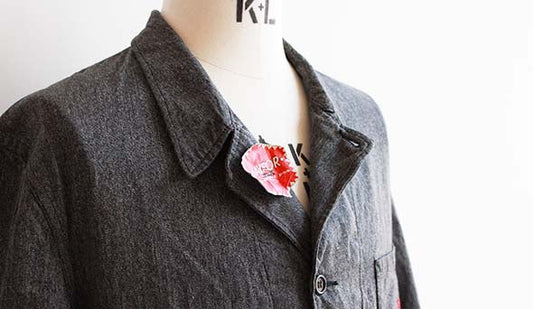 Deadstock】50s-60s French Vintage Black Shambray Atelier Coat.New In!!!