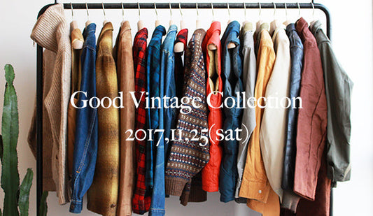 【Good Vintage Collection】11月25日（土）.New In!!!アウターからニットまで冬に活躍するヴィンテージをセレクトいたしました。