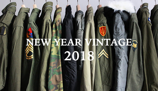 2018年1月2日（火）11時より【NEW YEAR VINTAGE 2018】を開催いたします。初売りに是非ご来店くださいませ。
