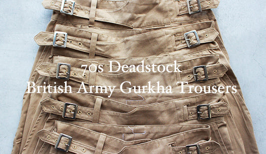 【DEADSTOCK】70s British Army Gurkha Trousers.イギリス軍のグルカ"Beige"が入荷です。