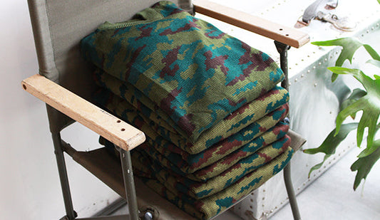 【DEADSTOCK】00s Russian Camo Sweater.謎多きロシアンミリタリーより抜群にクールなニットが登場です。