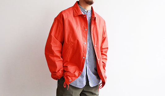 【Kaptain Sunshine / キャプテン サンシャイン】よりこの春、注目のCoach Jacketが入荷いたしました。