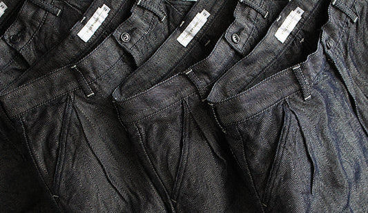 【STILL BY HAND / スティル バイ ハンド】Cotton Linen Herringbone Slacks.この春、オススメしたかった１本が入荷です。