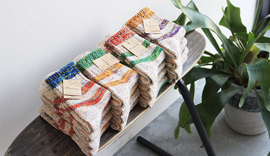 春らしいボーダーが魅力の【Mauna kea / マウナケア】  Hemp Mix Soxの新作が入荷いたしました。