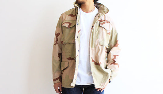 【VINTAGE】90s 3C Desert Camo M-65 & BDU Jacket.春に着たくなるコーヒーステインと呼ばれる迷彩。