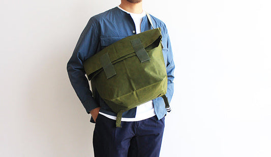【DEADSTOCK】80s Denmark Military Messenger Bag.お問い合わせの非常に多かったバックが再入荷。