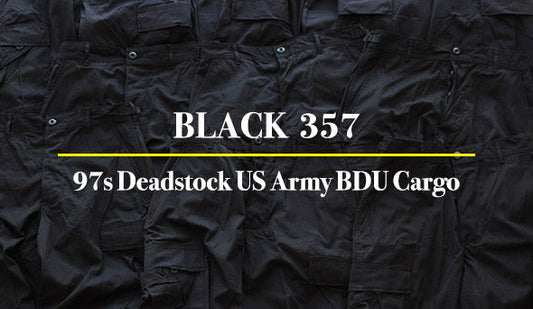 【97s Deadstock US Army BDU Cargo Black 357】特殊部隊が使用したクールBlack Military。