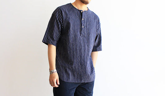 【A VONTADE / ア ボンタージ】Henly S/S Shirts.夏に向けて気分の上がるプルオーバーシャツ。