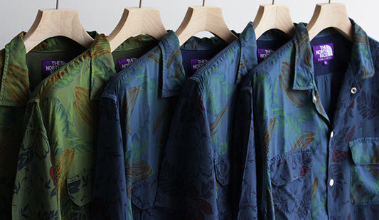 【THE NORTH FACE PURPLE LABEL / ノースフェイス パープルレーベル】Aloha Print H/S Shirt.品のある大人のアロハシャツ。