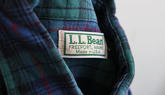 【VINTAGE】80s LL Bean Cotton Check Shirts.クラシックな雰囲気がクールな1枚。