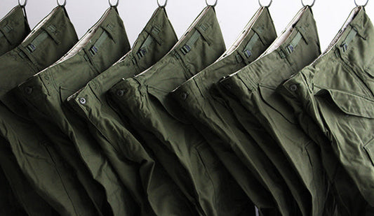 完売しておりました【60s M-65 Filed Pants ”Aluminum Zip”&”Double-stitched”】も少量ですが確保できました。