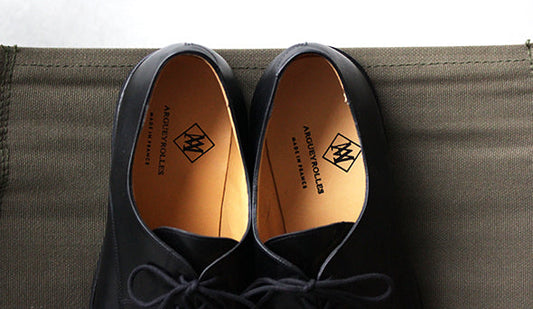 【DEADSTOCK】90-00s French Army Service Shoes,ドレスな雰囲気を楽しめるミリタリーシューズ。