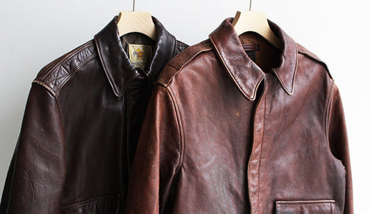【VINTAGE】 Golden Bear & AVIREX  A-2 Type Jacket.アメリカにて買い付けた納得のレザージャケット。