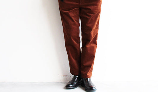 【STILL BY HAND / スティル バイ ハンド】1tuck Velveteen Trousers.楽しみにしていた冬の１本。