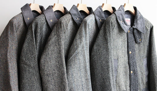 【Yoused / ユーズド】Old Harris Tweed Remake Jacket "BEDALE Type"冬らしく温かみのある1枚。