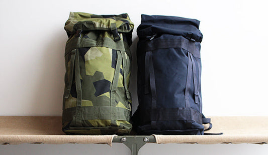 【DEADSTOCK】10s Swedish Army M-90 & Marine Backpack .機能性とファッション性を兼ね備えたミリタリーバック。