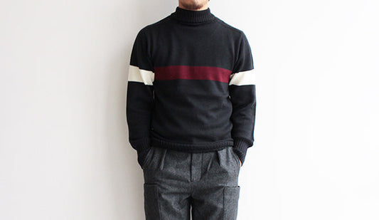 【Kaptain Sunshine / キャプテン サンシャイン】Seamless Naval Sweater.圧倒的な人気を誇る冬の定番。