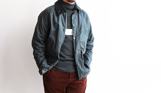【VINTAGE】80s-90s Old Barbour Resize ”Good Condition Navy”を掲載いたしました。