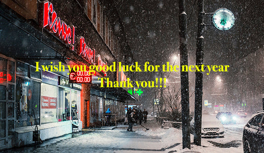 I wish you good luck for the next year!!!今年も1年ありがとうございます。