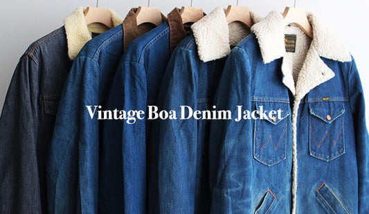 【Vintage Boa Denim Jacket】まだまだ本格的に寒くなる冬に向けてボアジャケットも多数入荷です。