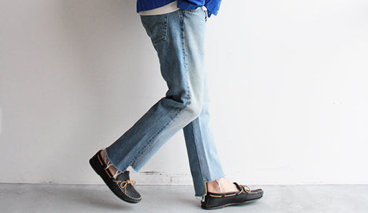 【Made By Sunny Side Up】より注目の新作『2 for 1 Front Low Denim』が入荷です。