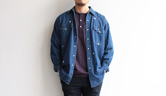 【SHANANA MIL】70-80s Remake Vintage Western Denim Shirts.オンラインへアップいたしました。
