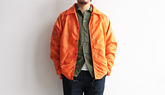 【HEXICO / ヘキシコ】Deformer Coach Jacket EX.USAF Parachute.希少な素材を使ったヘキシコの新作。
